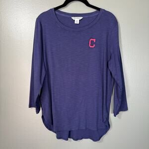 Tommy Bahama Women's Cleveland Guardians Baseball Tee - Size Large - Embroidered